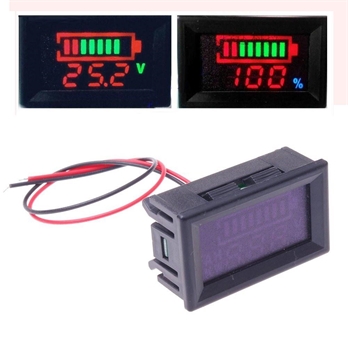 DC12V-96V digital LED battery capacity indicator