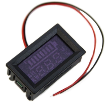 DC12V-96V digital LED battery capacity indicator