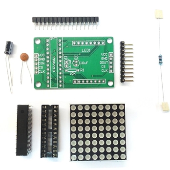 DIY MAX7219 Red LED Dot Matrix Display Module