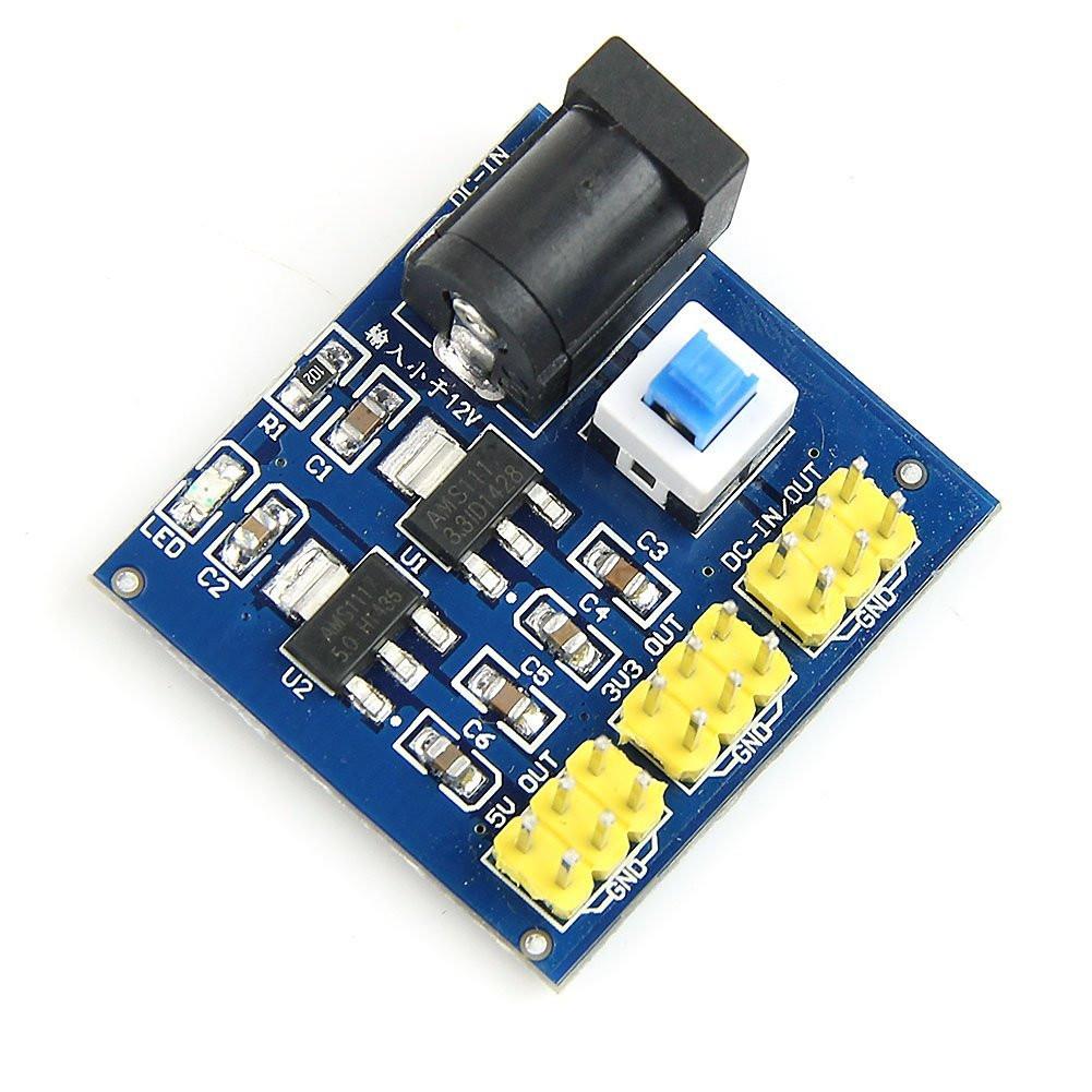 DC-DC 12V to 3.3V/5V/12V Power Module