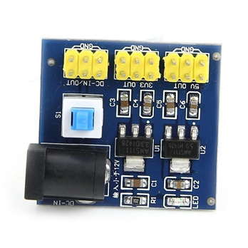 DC-DC 12V to 3.3V/5V/12V Power Module