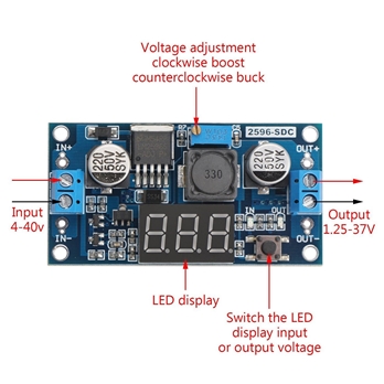 LM2596 Analog control buck converter module