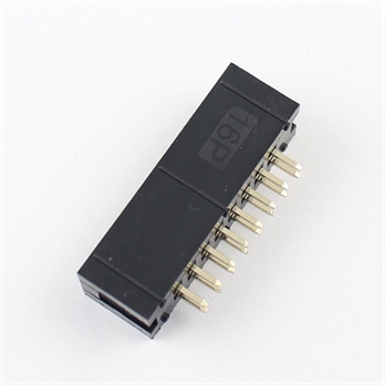 16Pin Straight Male Shrouded IDC Socket