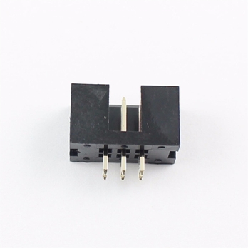 6 Pin straight male shrouded IDC socket