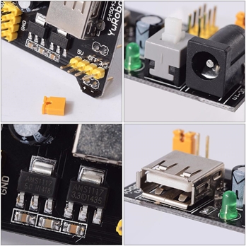 MB-102 830 point breadboard power supply model with jump wires kit