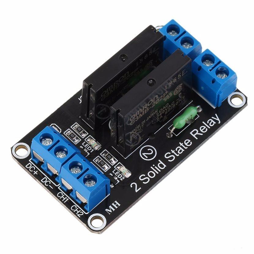 2 channel solid state relay module