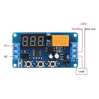 Timer relay switch module 3V, 3.7V, 4.5V, 5V ,6V