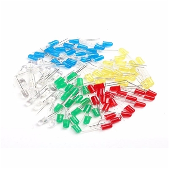 5mm LED Light Diodes Round Top Color Diffused LED Light Emitting Diode Lamp Assorted Kit