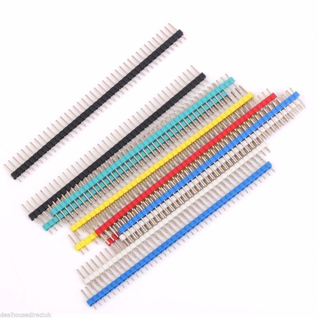 40 Pin 2.54mm Colour Straight Raw Male
