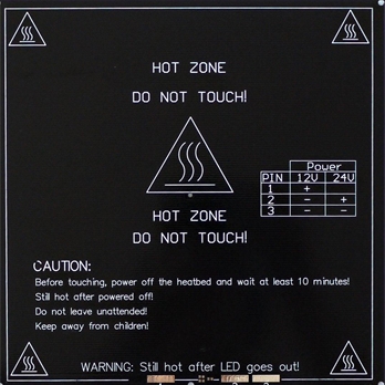 MK3 3D Drucker Beheizt bed 3MM PCB MK3 Aluminum Dual Power 12/24V Heatbed Platform for Reprap 3D Pri