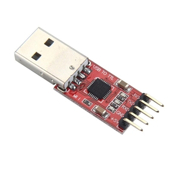 USB 2.0 To TTL UART 5Pin Module Serial Converter CP2102 - Red with Cable