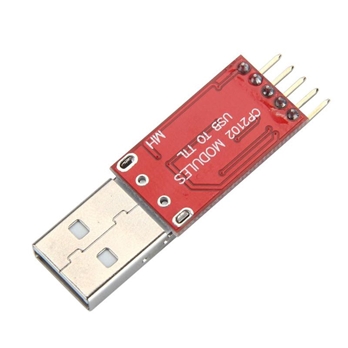 USB 2.0 To TTL UART 5Pin Module Serial Converter CP2102 - Red with Cable
