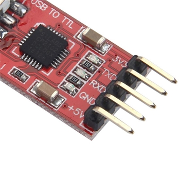 USB 2.0 To TTL UART 5Pin Module Serial Converter CP2102 - Red with Cable