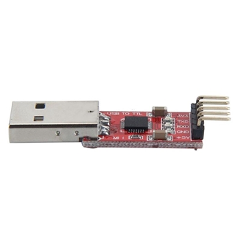 USB 2.0 To TTL UART 5Pin Module Serial Converter CP2102 - Red with Cable