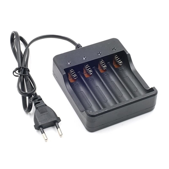 18650 3.7V Li-ion battery charger 4 positions European plug