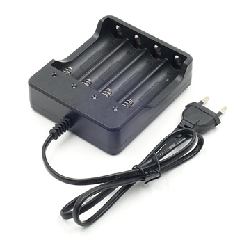 18650 3.7V Li-ion battery charger 4 positions European plug