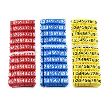 Plastic Number 0-9 Coded Cord Cable Organizer