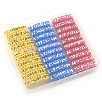 Plastic Number 0-9 Coded Cord Cable Organizer