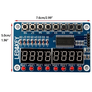 TM1638 8-Bit Digital LED Tube Module