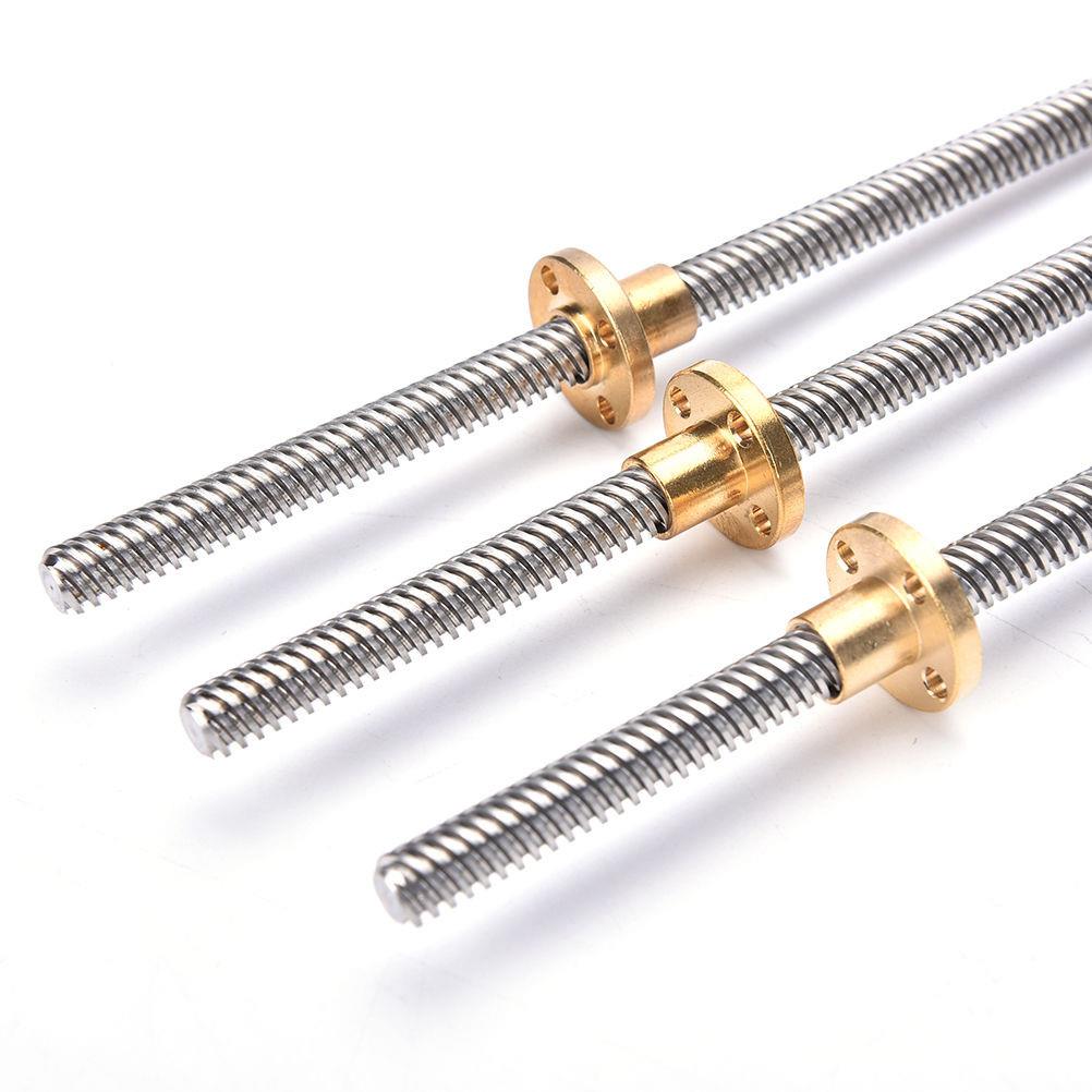 8MM Thread 300/400/500mm Lead Screw with Copper Nut HU for 3D printer