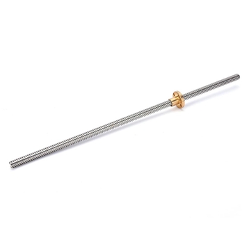8MM Thread 300/400/500mm Lead Screw with Copper Nut HU for 3D printer