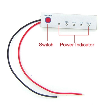 12V Llithium Battery Capacity Tester Panel Meter