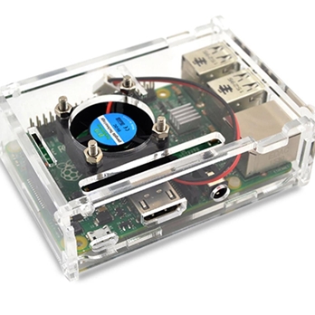 Raspberry Pi 3/ Pi 2 B plus Acrylic Case with Fan Kit