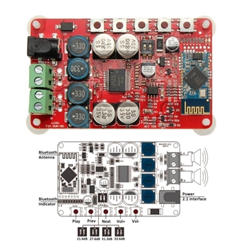 TDA7492P Bluetooth 4.0 Audio Receiver Digital Amplifier Board