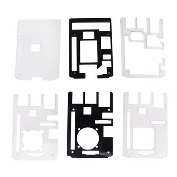 6 Layer Acrylic Transparent Clear Case Enclosure Box w/ Cooling Fan For Raspberry Pi 3