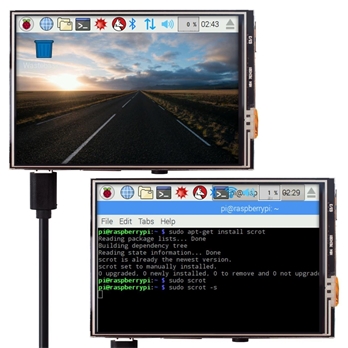 3.5 Inch Touch Display 480x320 Pixels with SPI Interface and Touch Pen for Raspberry Pi 3B 2 Model B