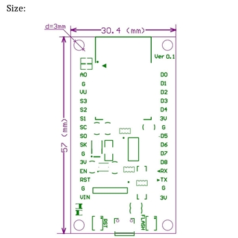 ESP8266 microcontroller NodeMCU Lua V3 WiFi with CH340G