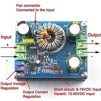 10V-60V to 12V-80V 600W 10A Boost DC-DC Converter Power Supply Step-up Module