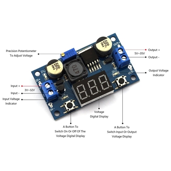 XL6009 DC-DC Booster Module Input 3-32V to Output 5-35V