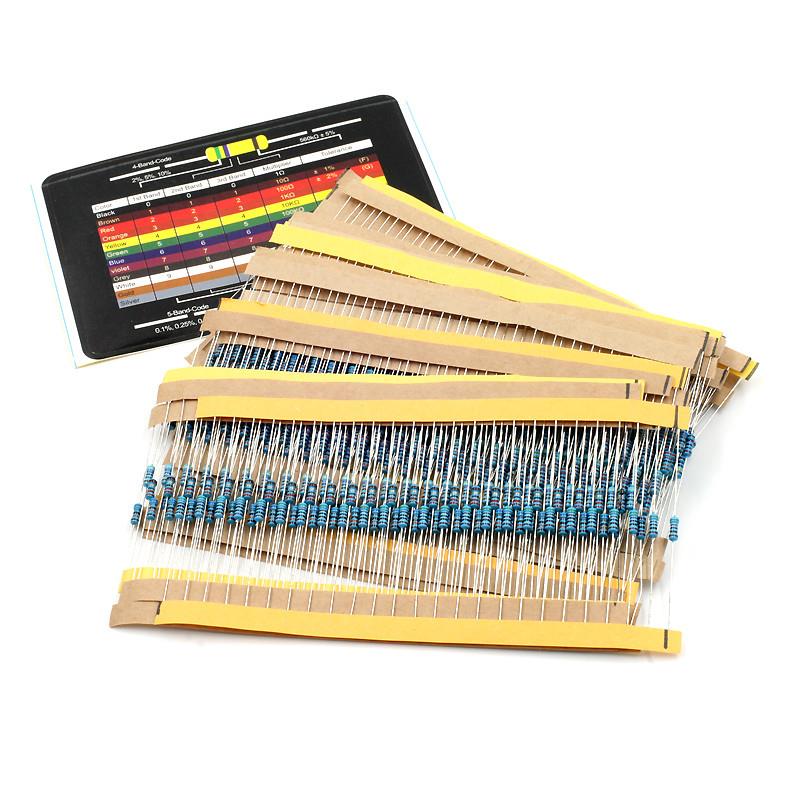 Resistor Assorted Kit 30 Values by 20pcs, 600pcs