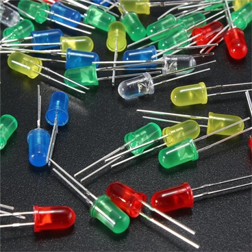 5mm LED Light Diodes Round Top Color Diffused LED Light Emitting Diode Lamp Assorted Kit