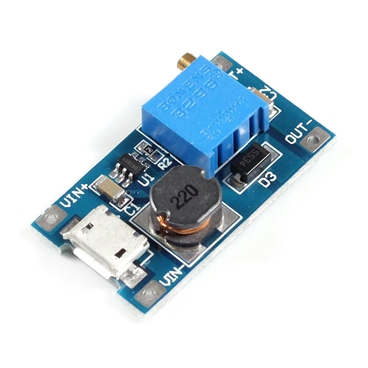 MT3608 Mico USB DC Voltage Regulator Step up Boost Converter Power Supply Module 2V-24V to 5V-28V 2A