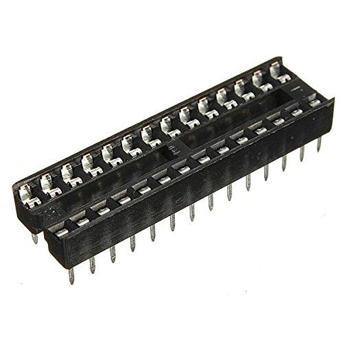 28 Pins IC DIP 2.54mm Wide Integrated Circuit Sockets [10pcs Pack]