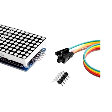 MAX7219 Dot Matrix Module For Arduino Microcontroller 4 In 1 Display [GREEN or BLUE]