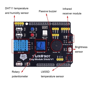 Multifunction Expansion Board DHT11 LM35 Temperature Humidity For Arduino UNO