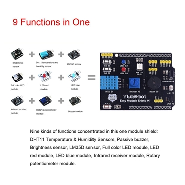 Multifunction Expansion Board DHT11 LM35 Temperature Humidity For Arduino UNO