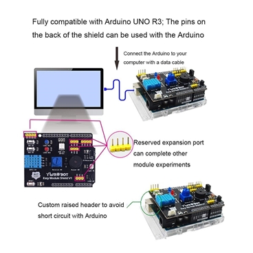 Multifunction Expansion Board DHT11 LM35 Temperature Humidity For Arduino UNO