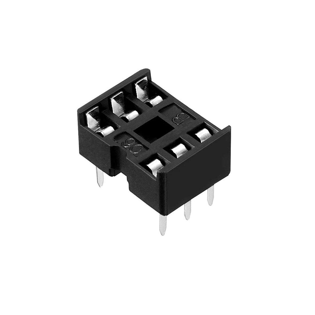 6 Pin DIP IC Sockets Adaptor Solder Type Socket [10pcs Pack]
