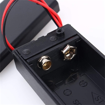 9V Battery Holder Case with ON-OFF Switch