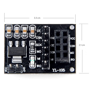 NRF24L01 Breakout Adapter with on-board 3.3V Regulator