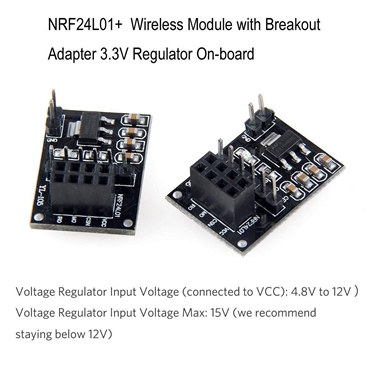 NRF24L01 Breakout Adapter with on-board 3.3V Regulator