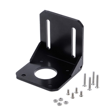 Black 42mm NEMA17 Stepper Motor Mounting Bracket with Screws