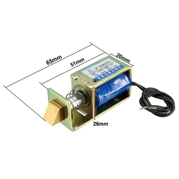 DC6V Pull Type Linear Motion Solenoid Electromagnet