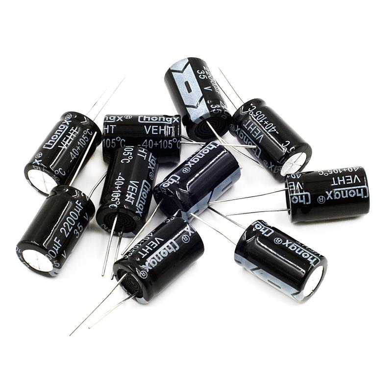 2200μF 35V Aluminum Electrolytic Capacitors 2200uF