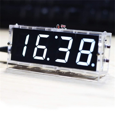 Compact 4-digit Digital LED Talking Clock DIY Kit