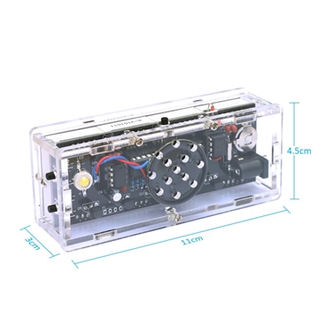 Compact 4-digit Digital LED Talking Clock DIY Kit